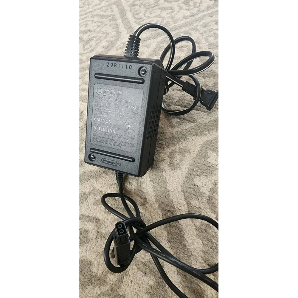 OEM Official Nintendo Gamecube Power Supply AC Adapter DOL-002 Power Cord